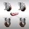 Service Caster 3 Inch SS High Temp Glass Filled Nylon Top Plate Caster Set with 2 Brake 2 Rigid SCC-SS20S314-GFNSHT-TLB-2-R-2 - alternate 6